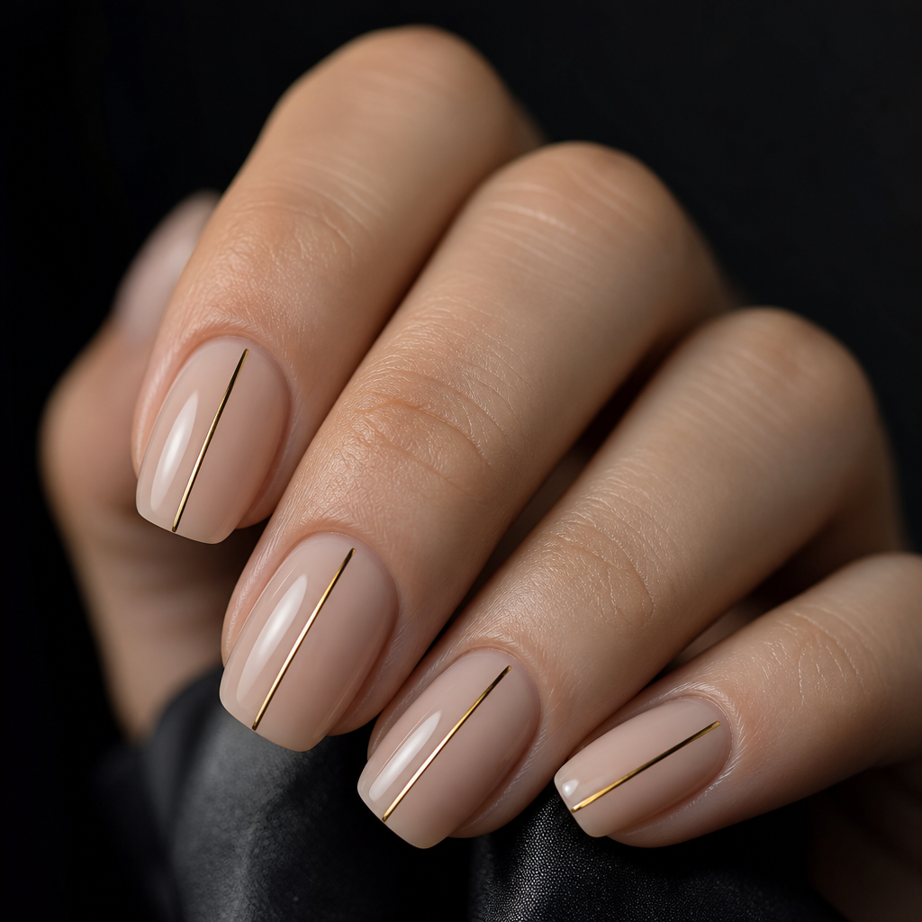 Minimal gold line